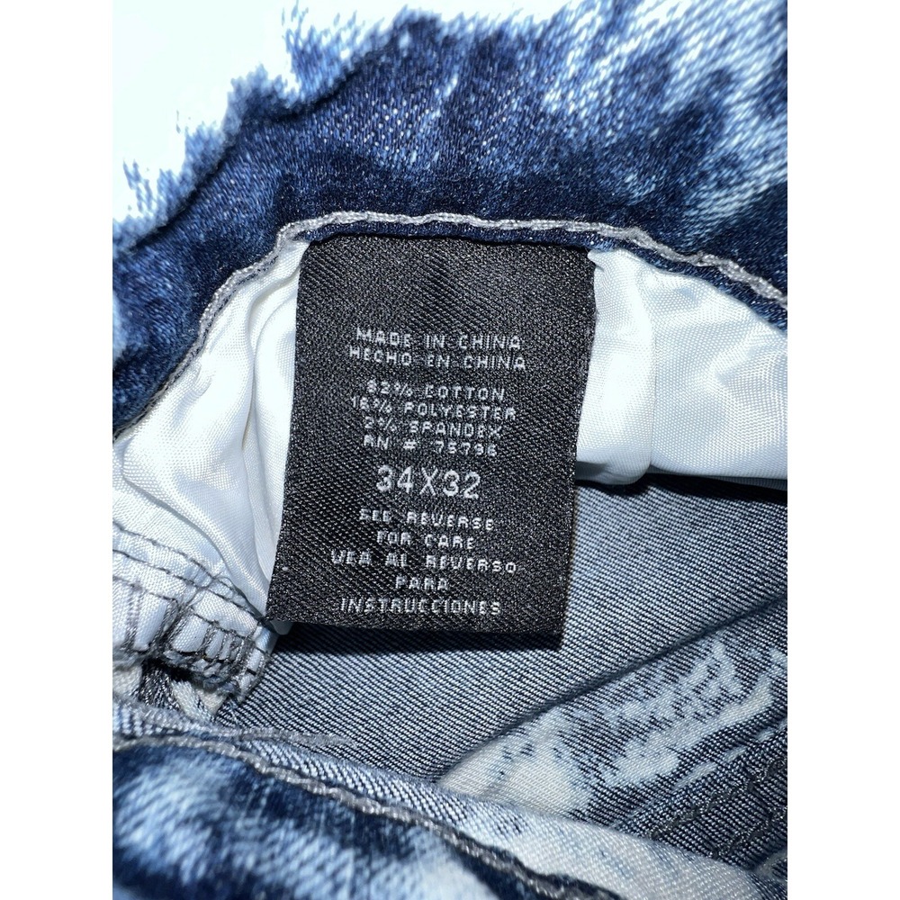 Waimea Skinny Jeans Men's 34 x 34 Light wash Denim Graffiti Art Pants Stains * - Picture 5 of 11